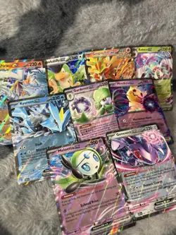 Lot Of 9 Rare holo EX, V, and Vmax Pokemon Cards - a14 - Image 3