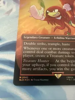 Knuckles the Echidna (Rainbow Foil) Secret Lair Drop Rainbow Foil - Image 2