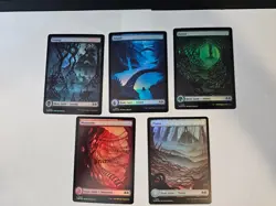 MTG -FOIL Full Art Land Set - Wilds of Eldraine - Image 1