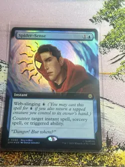 MTG - Spider-Sense - Extended - Buy a Box Promo - SPM 284 - FOIL - NM - Image 2