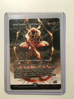 MTG Iron Spider, Civil Warrior Borderless Regular - Marvel Eternal-Legal NM 0039 - Image 3