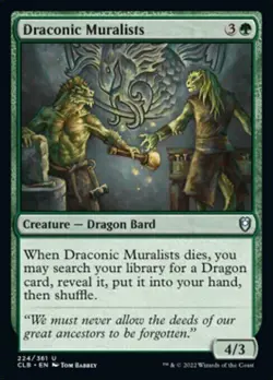 Draconic Muralists - NM MTG CLB : Battle for Baldur's Gate 224/361 - Image 1
