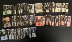 MTG 50x Foil Basic Land Lot (10 of each color) from Assorted Expansions All NM - Image 1