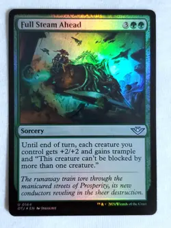 Full Steam Ahead #164 Outlaws of Thunder Junction Foil Magic the Gathering - Image 1