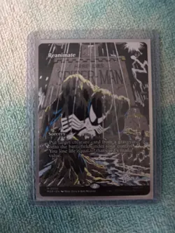 Magic the Gathering- Spiderman- Reanimate (Borderless) Mythic 0020 - Image 1