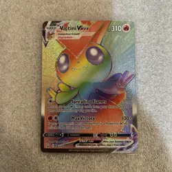 Pokemon TCG Victini VMAX Sword & Shield - Battle Styles 165/163 Holo Secret Rare - Image 1
