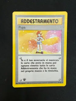 Pokemon Pupa 75/102 Set Base Rara Prima Edizione Wizards ITA Carte Vintage - Image 1