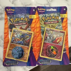 Pokemon TCG XY Steam Siege 2016 Promo Blister Pack Lucario & Floette Set Sealed - Image 1