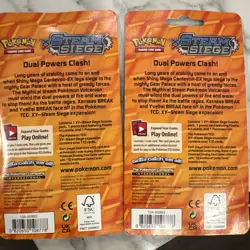 Pokemon TCG XY Steam Siege 2016 Promo Blister Pack Lucario & Floette Set Sealed - Image 2