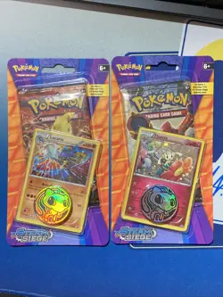 POKEMON XY STEAM SIEGE BLISTER BOOSTER PACK NEW LUCARIO FLOETTE BLACK STAR PROMO - Image 1