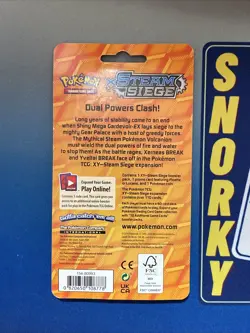 POKEMON XY STEAM SIEGE BLISTER BOOSTER PACK NEW LUCARIO FLOETTE BLACK STAR PROMO - Image 3
