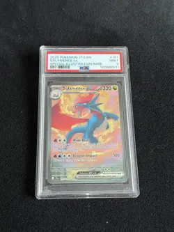 2025 POKEMON JOURNEY TOGETHER SPECIAL ILLUSTRATION RARE #187 SALAMENCE EX PSA 9 - Image 1
