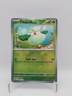 Pokemon TCG Cottonee 007/131 Prismatic Evolutions Holo Poke Ball Pattern NM - Image 1