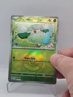 Pokemon TCG Cottonee 007/131 Prismatic Evolutions Holo Poke Ball Pattern NM - Image 2