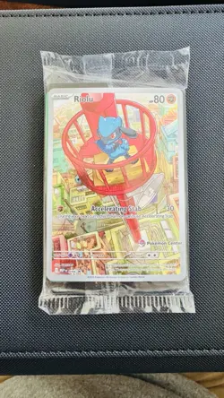 SEALED Riolu Pokemon Center Edition 010 Mega Evolution ETB Promo - Pokemon TCG - Image 1