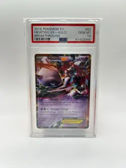 Pokemon XY Mewtwo EX Holo #62 Breakthrough PSA 10 GEM MINT *POP 153* - Image 1