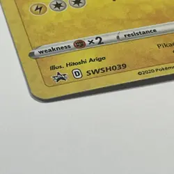 Pokemon TCG Pikachu Pokemon Promos SWSH039 Holo Promo - Image 3