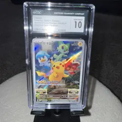 Pikachu Chinese Promo CGC 10 Pokemon Scarlet & Violet Pre Order 2022 001/SV-P - Image 1