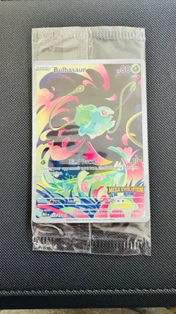 Pokemon Bulbasaur IR Mega Evolution 133/132 English - NM+ STAMPED BOX TOPPER - Image 1