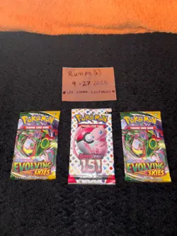 Pokemon Evolving Skies Box Fresh booster packs (2) , 151 booster pack box fresh - Image 1