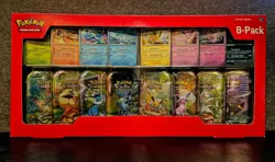 Pokemon Prismatic Evolutions Mini Tins 8-Pack (Costco Exclusive) 🔥New Sealed🔥 - Image 1