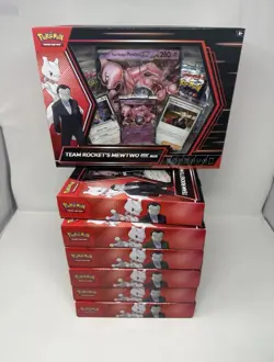 Pokemon TCG Team Rockets Mewtwo EX Box - 8 Pack Bulk | Sealed - Image 1