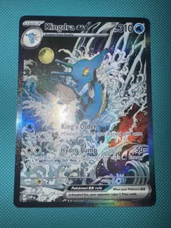 Pokemon TCG Kingdra ex 131 Scarlet & Violet Black Star Promo Full Art - Image 1
