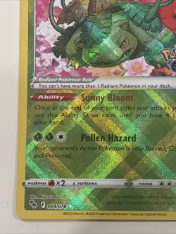 Radiant Venusaur 004/078 Pokemon Go Holo - Image 5