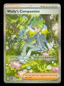 Pokemon WALLY'S COMPASSION 186/132 - Mega Evolution - SPECIAL ILLUSTRATION RARE - Image 1