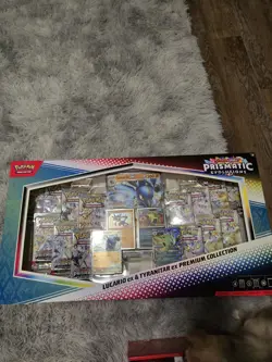 Pokemon Prismatic Evolutions Lucario/ Tyranitar Premium Collection SAM'S CLUB - Image 1