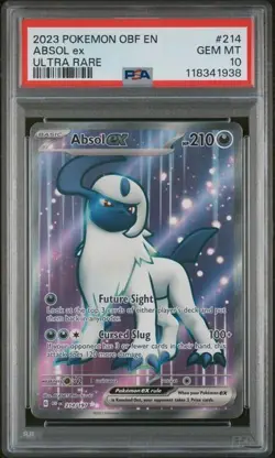2023 POKEMON OBF EN-OBSIDIAN FLAMES ULTRA RARE #214 ABSOL EX PSA 10 - Image 1