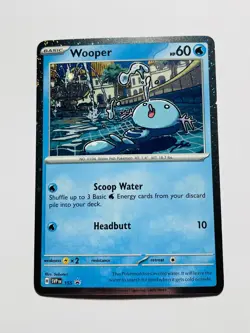 WOOPER 2024 Pokemon Scarlet & Violet Promo HOLO Rare POKEMON 155/SV-P - Image 1