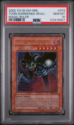 2002 Yu-Gi-Oh! Toon Summoned Skull MRL-073 Ultra Rare PSA 10 GEM MINT - Image 1