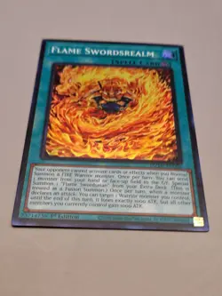 Flame Swordsrealm - MZMI-EN006 - Super Rare - 1st Edition Yu-Gi-Oh! NM - Image 1