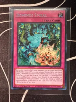 Dominus Spiral (SECRET RARE) DOOD-EN079 (MINT) Yu-Gi-Oh! 1st Edition - Image 1