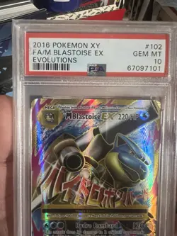 PSA 10 2016 Pokemon XY Mega Blastoise EX #102 Gem Mint Card - Image 2