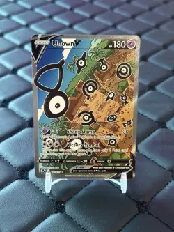 Pokemon Unown v TCG Silver Tempest Holo Ultra Rare Card 177/195 NM - Image 1