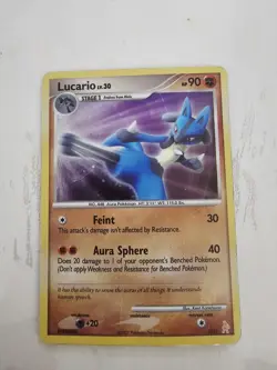 Pokemon Lucario LV.30 Holo Rare Card Space-Time Creation DPBP#506 - Image 1