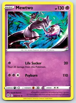 Mewtwo - SWSH09: Brilliant Stars 056/172 Pokemon Card NM - Image 1