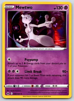 Mewtwo - Holo Rare - Crown Zenith 059/159 Pokemon Card NM - Image 1