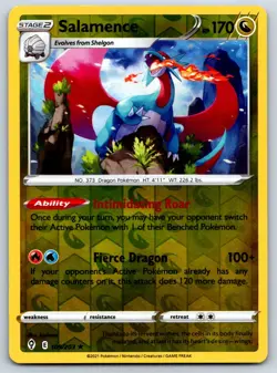 Salamence - Reverse Holo - Evolving Skies 109/203 Pokemon Card NM - Image 1