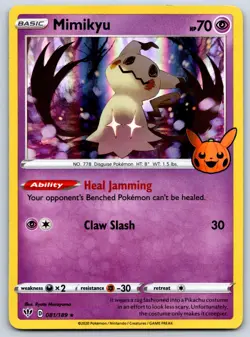 Mimikyu - Trick or Trade BOOster 2022 081/189 Holo Pokemon Card NM - Image 1