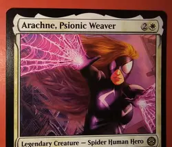 MAGIC,MTG: SPIDER-MAN, ARACHNE, PSIONIC WEAVER, 0002, REGULAR, RARE, NM, SPM - Image 2
