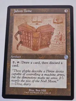 MTG - Jalum Tome Schematic RETRO FRAME - Brother's War Artifacts - Image 1