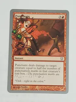 MTG Punctuate (Unhinged/Red/C) - BGM - Image 1