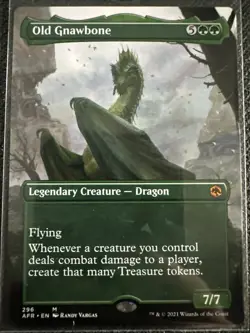 Old Gnawbone (Borderless) Adventures In The Forgotten Realms Regular #0296 MTG - Image 1