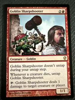 Goblin Sharpshooter - NM - Commander 2013 Regular MTG Magic The Gathering - Image 1