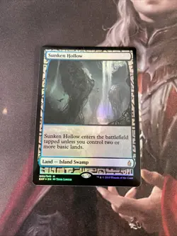 MtG Sunken Hollow - NM Foil - Zendikar Expeditions - Image 1