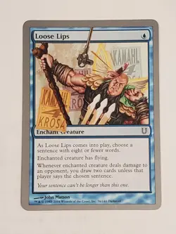 MTG Loose Lips (Unhinged/Blue/C) - BGM - Image 1