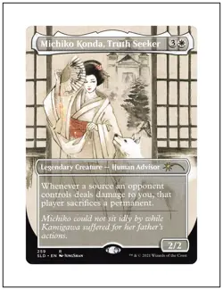 1x Michiko Konda, Truth Seeker, Secret Lair, Magic, MTG NM - Image 1